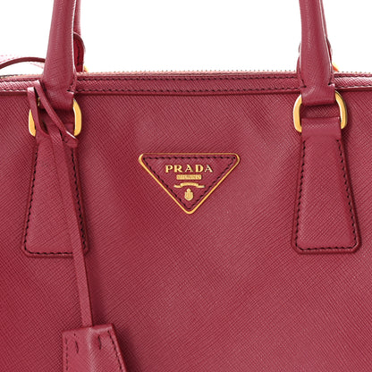 Prada Saffiano Lux Bowler Peonia 9 of 15