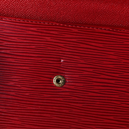 Louis Vuitton Epi Porte Tresor International Wallet Castillan Red 8 of 10
