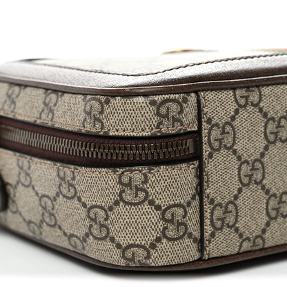 Gucci GG Supreme Monogram Web Small Ophidia Top Handle Shoulder Bag Brown 9 of 10
