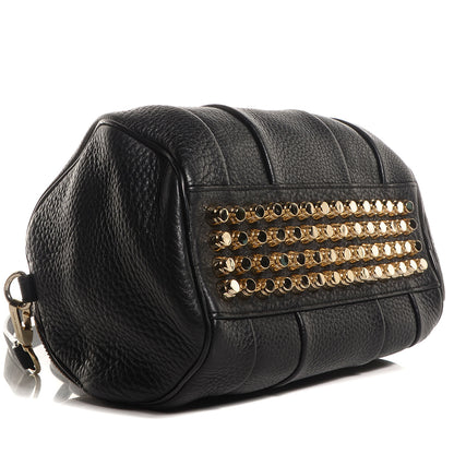 Alexander Wang Pebbled Leather Rockie Black w Pale Gold Hardware 4 of 6