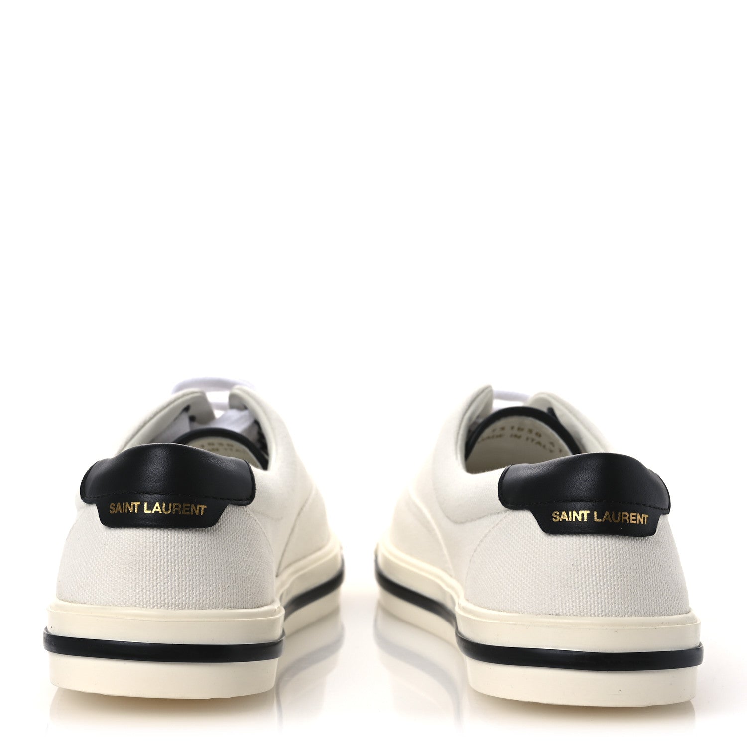 Saint Laurent Elba Greenwich Club Low Top Sneakers 41 Off White Black Bianco 6 of 11