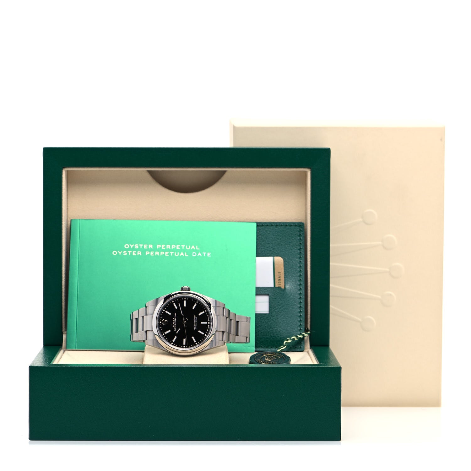 Rolex Stainless Steel 39mm Oyster Perpetual Watch Black 114300 5 of 5
