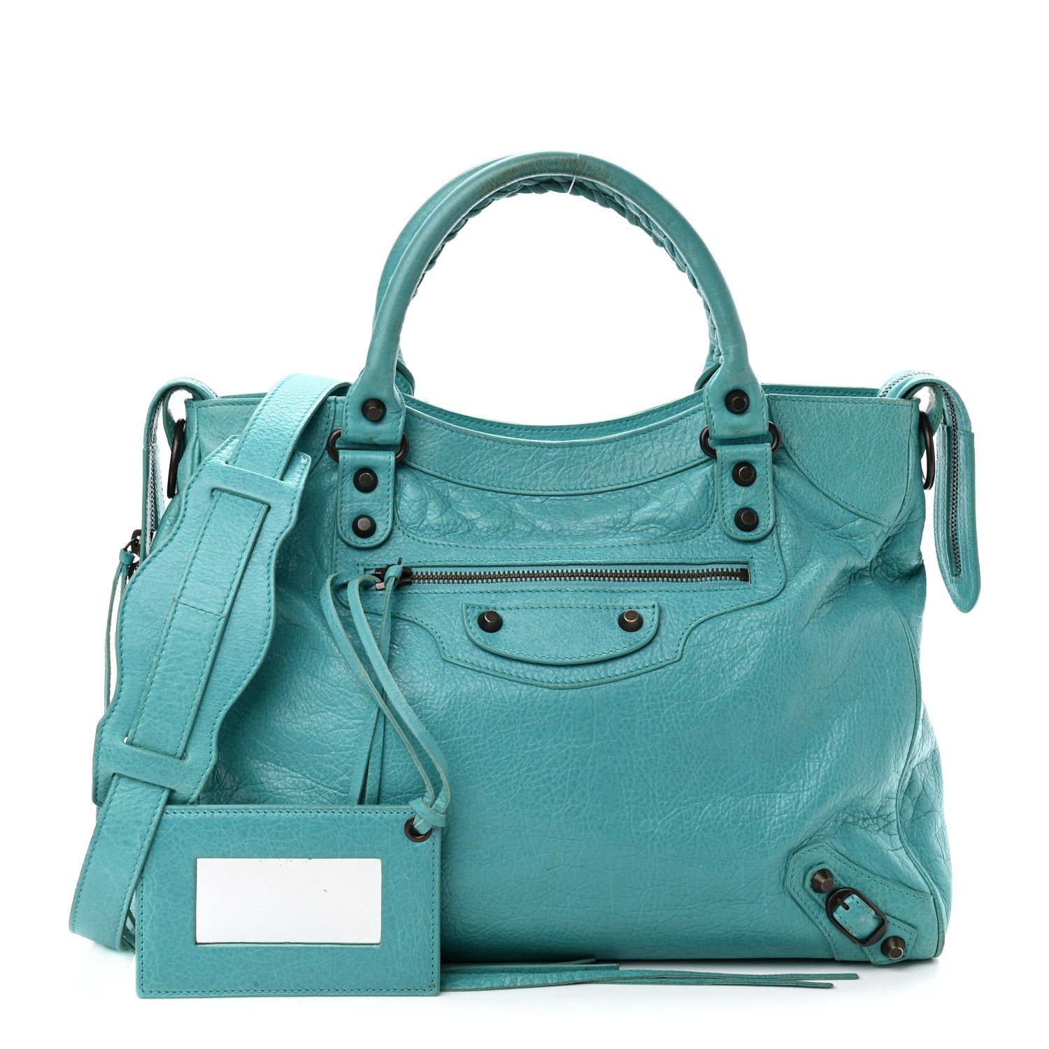 Balenciaga Agneau Classic Hardware Velo Bleu Tropical 1 of 13