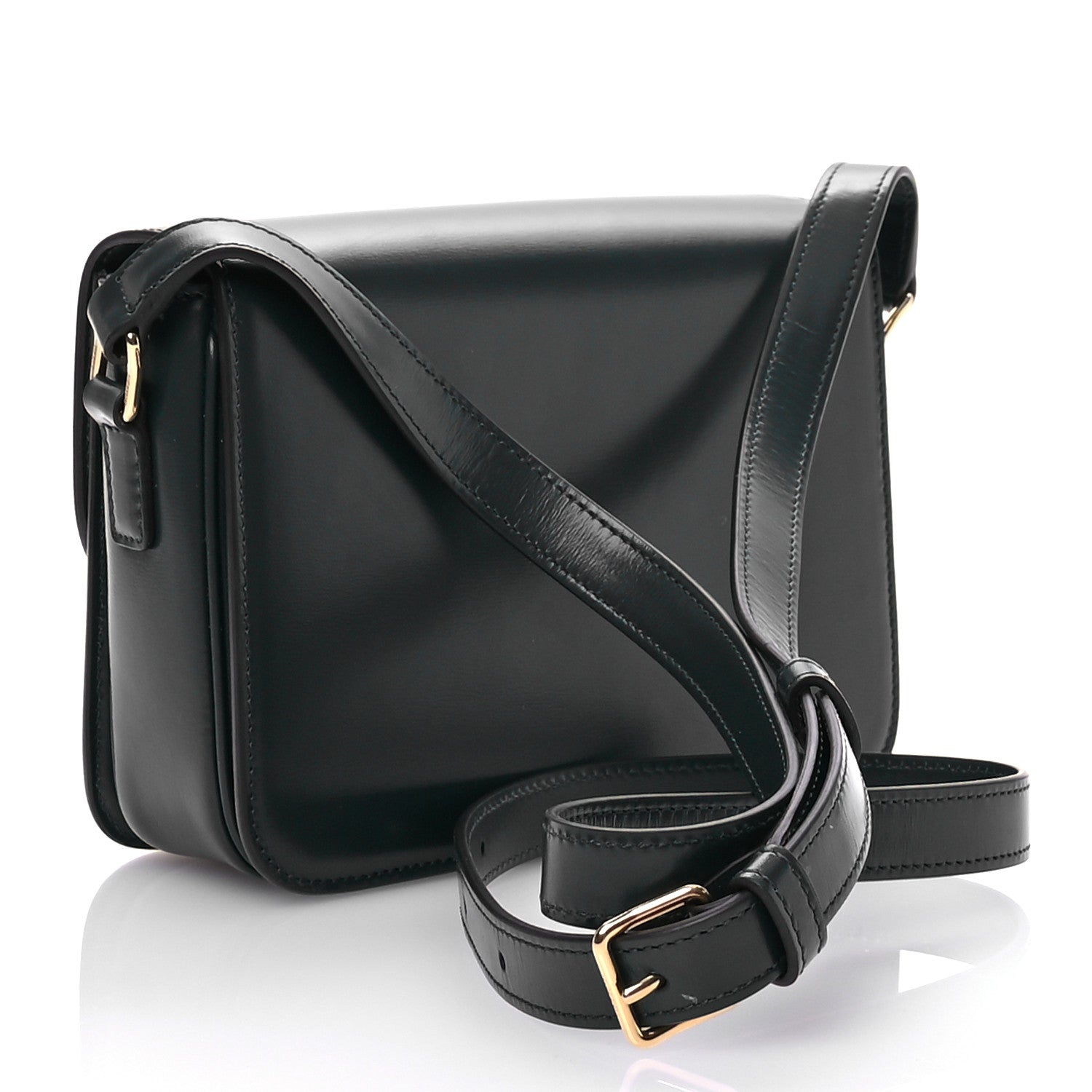 Celine Shiny Calfskin Teen Triomphe Amazone 3 of 10