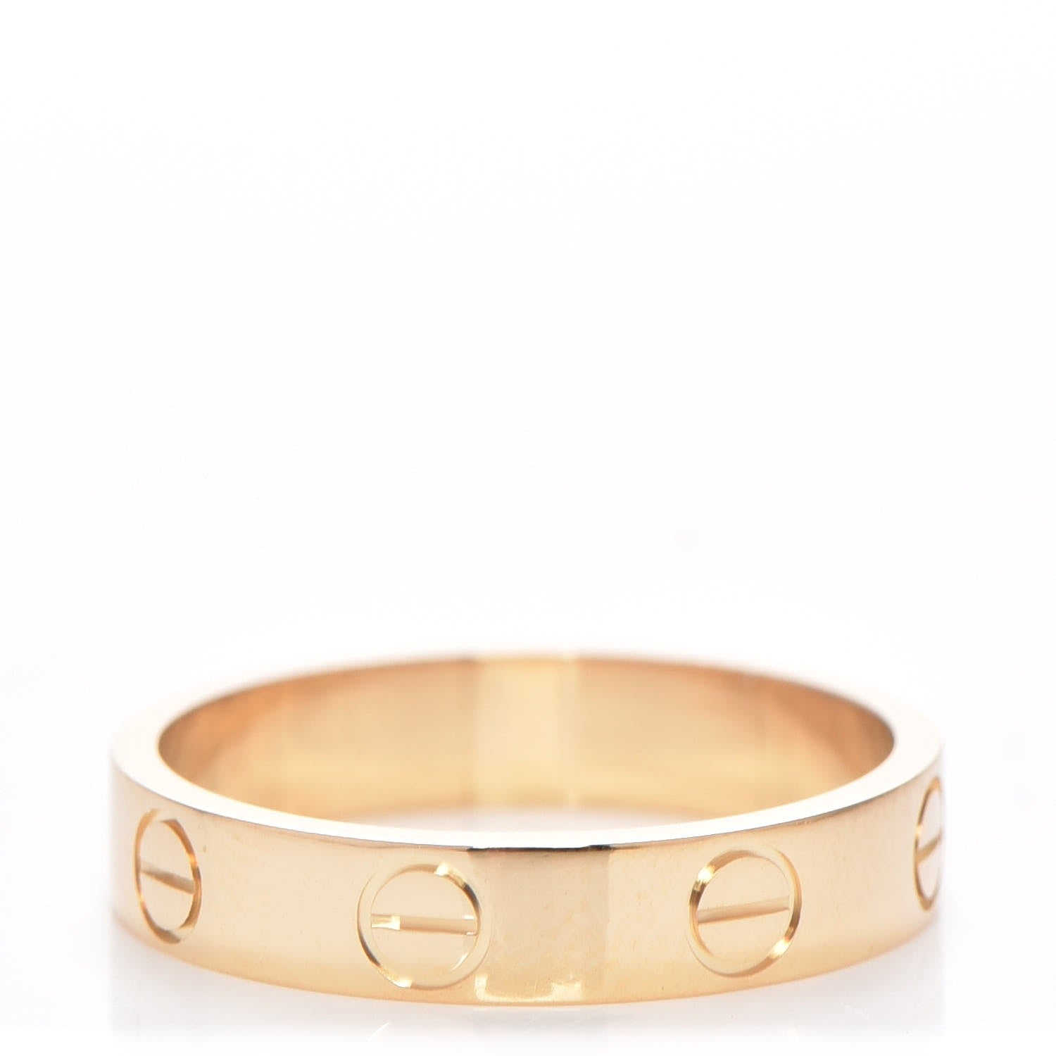 Cartier 18K Yellow Gold 3.5mm LOVE Wedding Band Ring 49 4.75 1 of 4