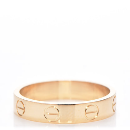 Cartier 18K Yellow Gold 3.5mm LOVE Wedding Band Ring 49 4.75 1 of 4