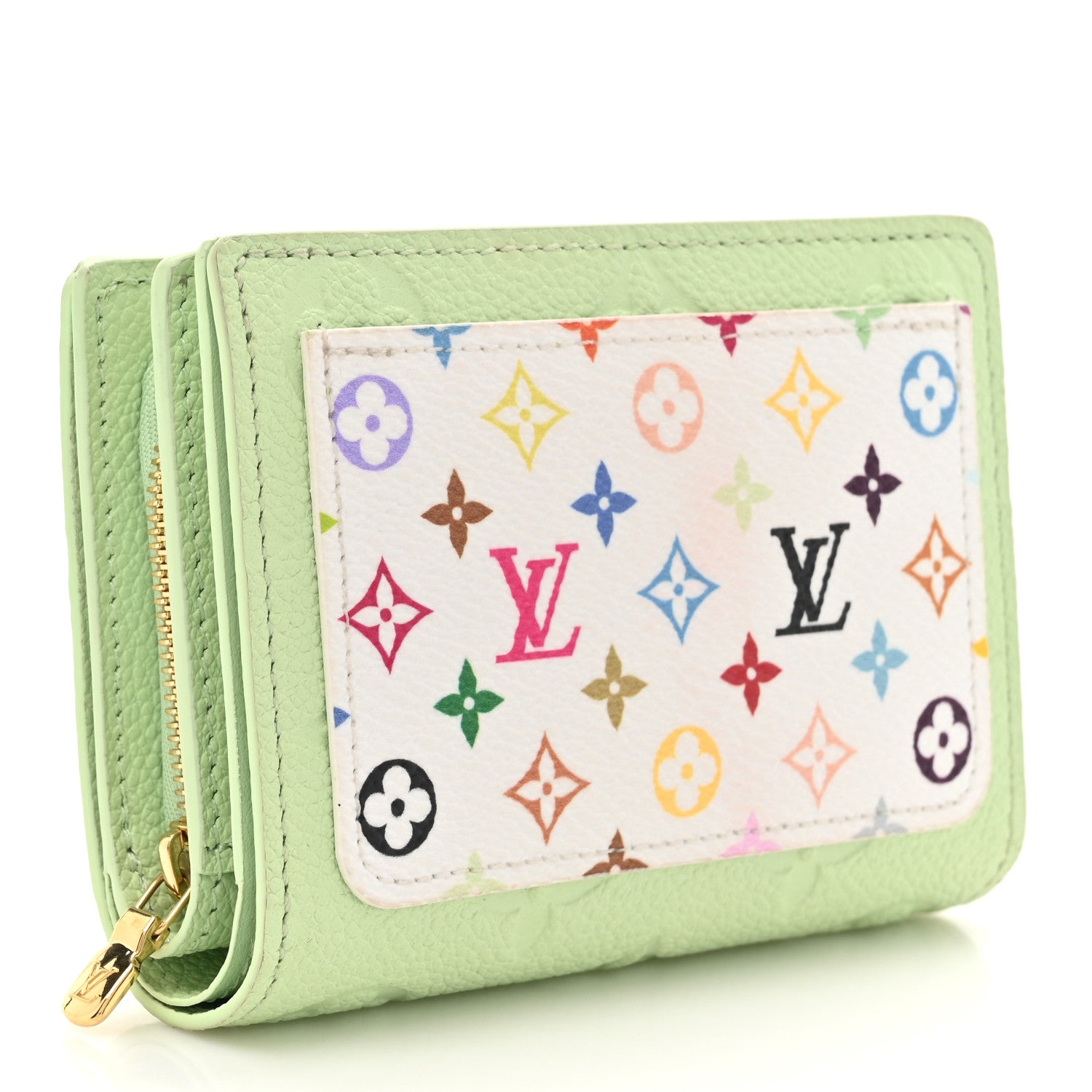 Louis Vuitton LV x TM Empreinte Monogram Multicolor Clea Wallet Green Tea 3 of 11