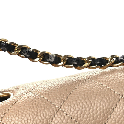 Chanel Caviar Quilted Small CC Filigree Flap Beige Black 12 of 12
