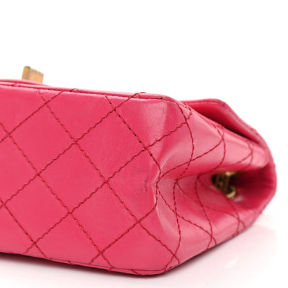Chanel Aged Calfskin Quilted 2.55 Reissue Mini Flap Pink 11 of 11