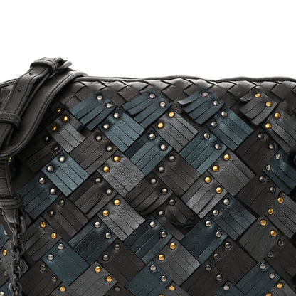 Bottega Veneta Nappa Intrecciato Fringe Studded Nodini Crossbody Messenger Multicolor 8 of 10