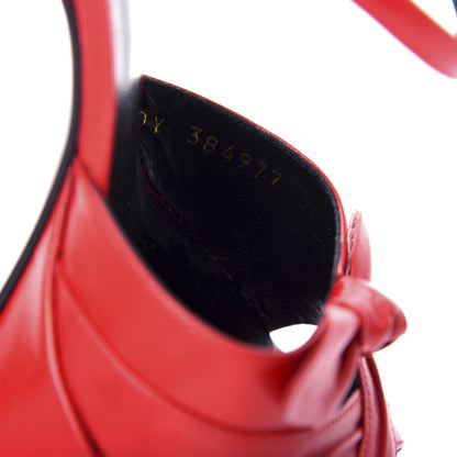 Saint Laurent Goatskin Candy 80 Platform Sandals 36 Red 10 of 11