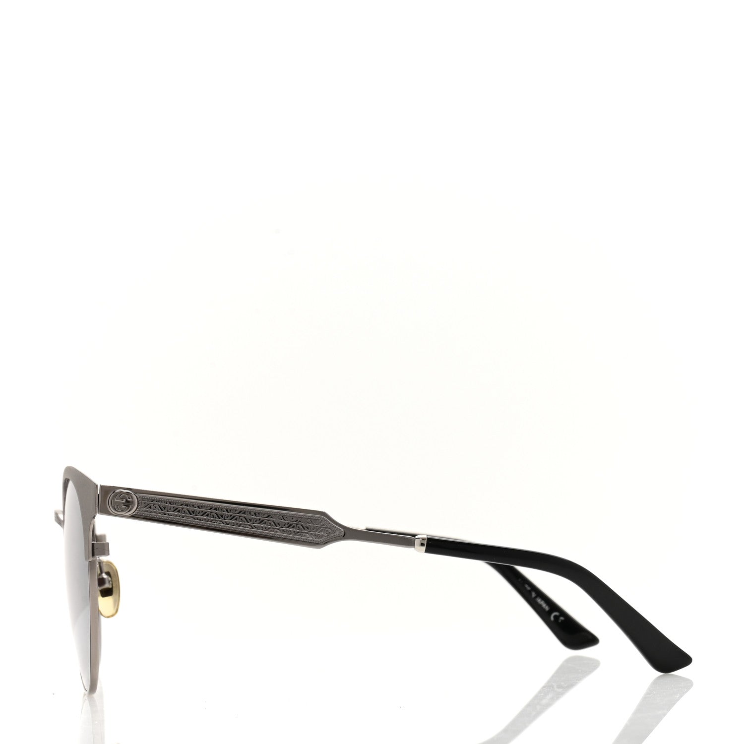 Gucci Round Metal GG0075SK Sunglasses Silver 3 of 6