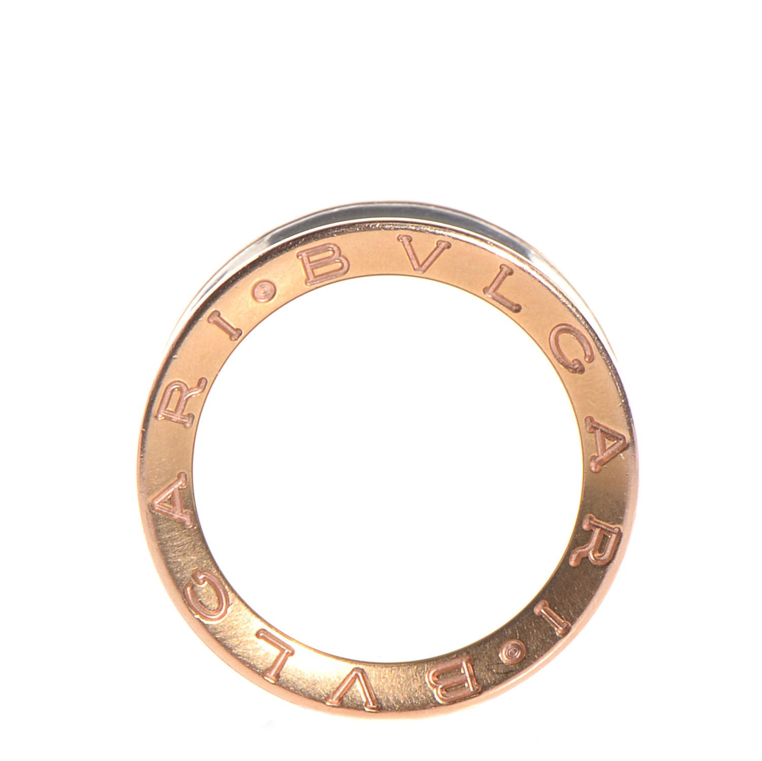 Bulgari 18K Rose Gold Steel Anish Kapoor B.Zero1 Ring 51 US 5.75 3 of 6