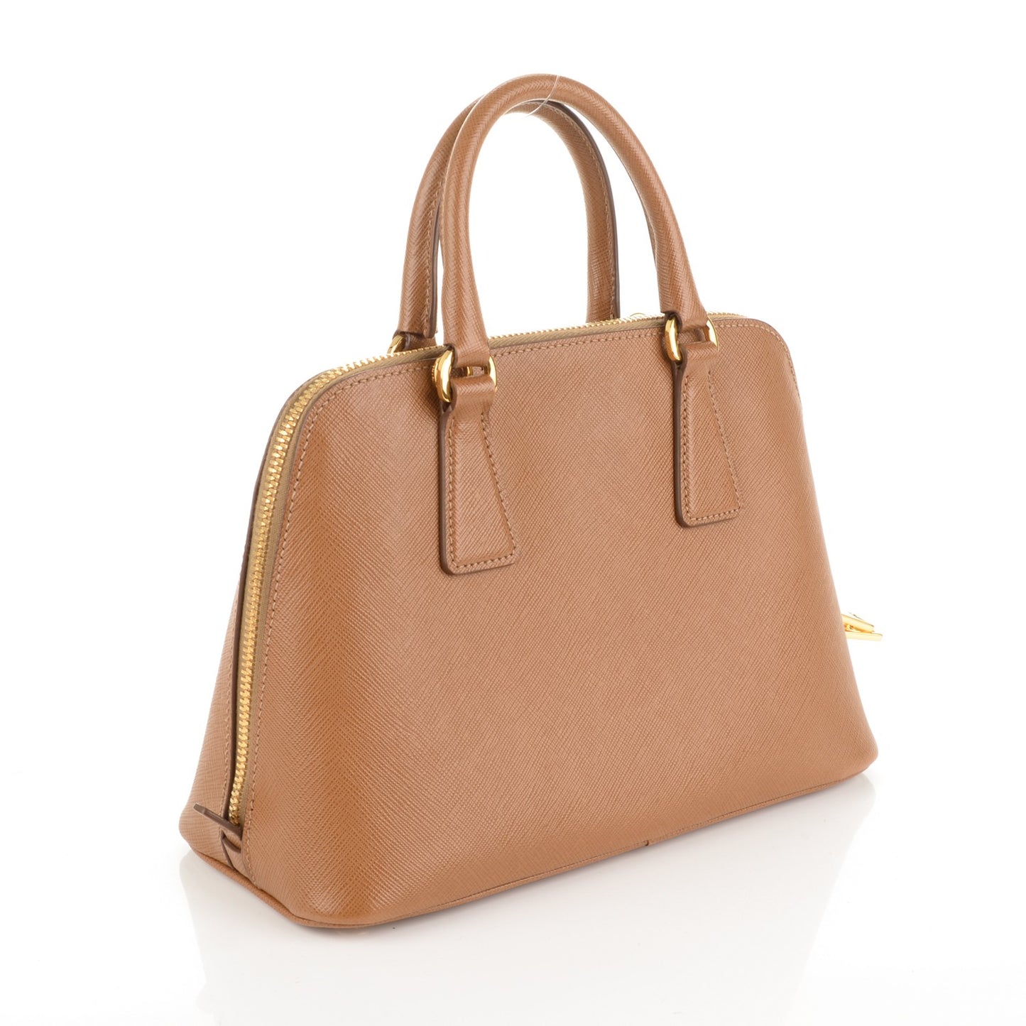 Saffiano Lux Small Promenade Tote Caramel