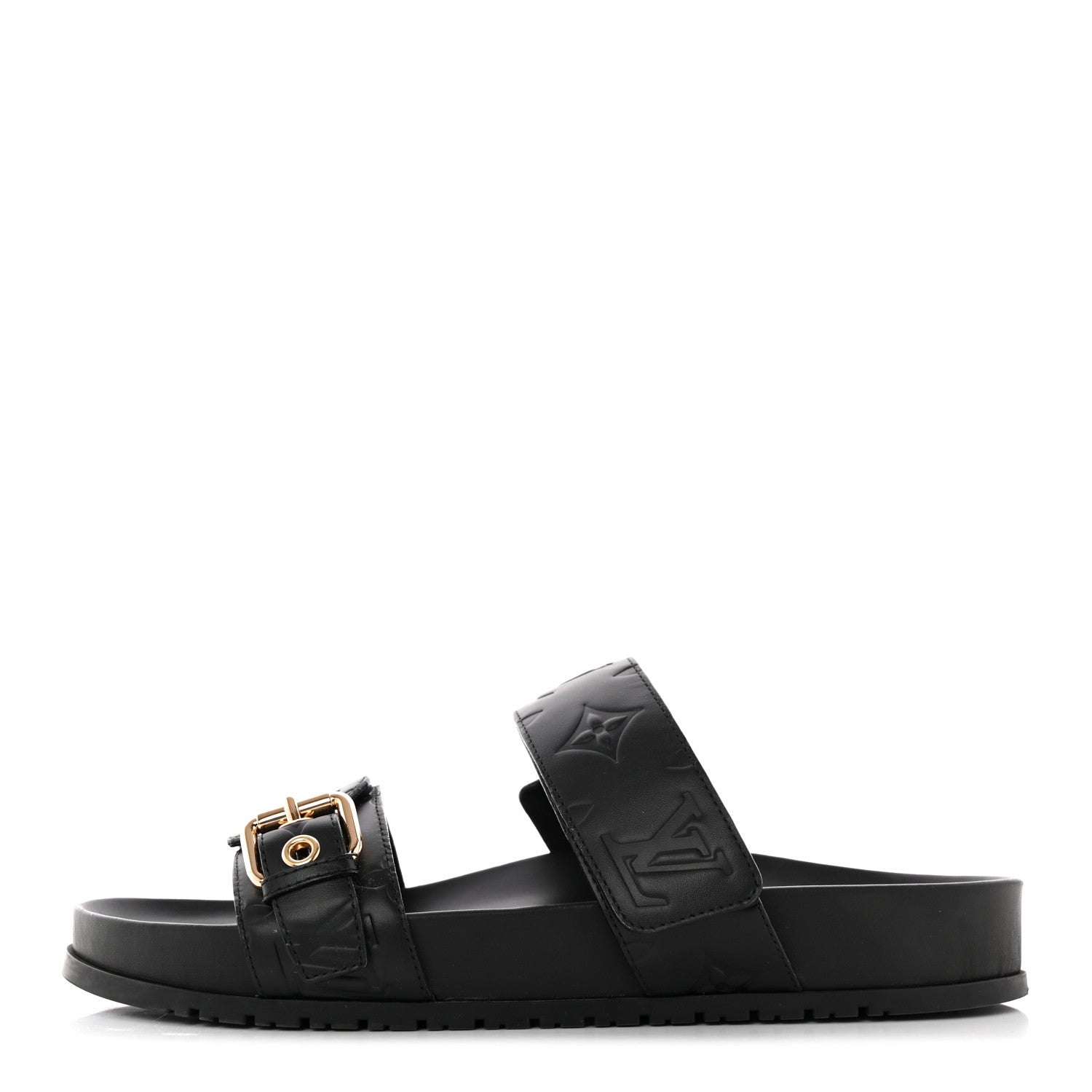 Louis Vuitton Empreinte Bom Dia Mule Sandals 38 Black 1 of 12