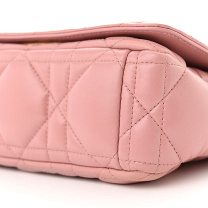 Christian Dior Lambskin Macrocannage Small Dior Caro Bag Pink 10 of 10