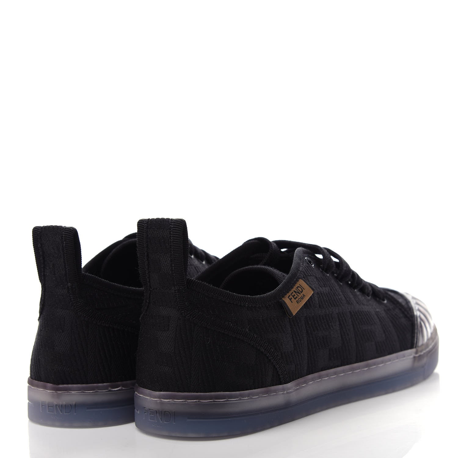 Fendi Corda FF Promenade Low Top Sneakers 37 Black 4 of 11