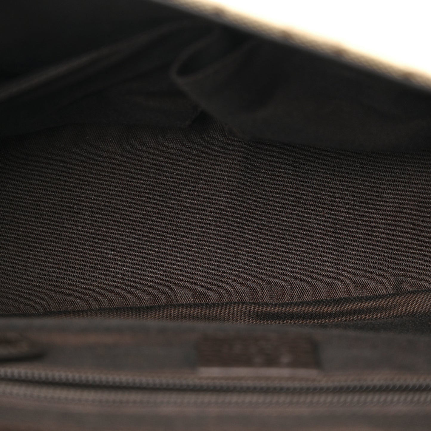 Monogram Flap Messenger Bag Beige Dark Brown