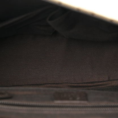 Gucci Monogram Flap Messenger Bag Beige Dark Brown 5 of 11