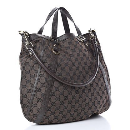 Gucci Monogram Medium Abbey Convertible Tote Dark Brown 3 of 13