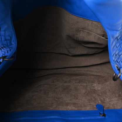 Bottega Veneta Nappa Intrecciato Large Campana Signal Blue 5 of 9