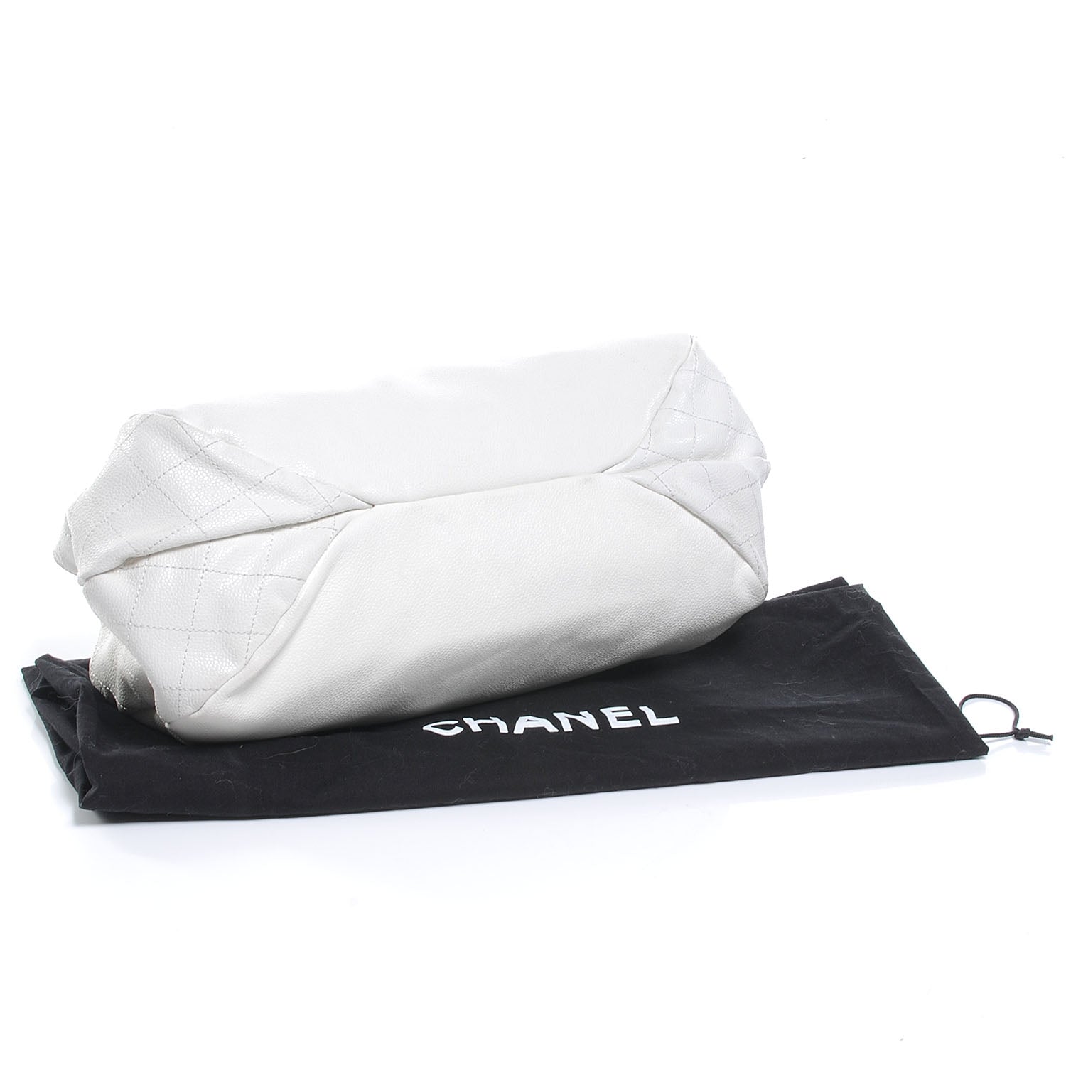 Chanel Caviar Quilted Hobo White 4 of 7