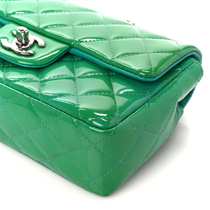 Chanel Patent Calfskin Quilted Mini Rectangular Flap Green 12 of 12