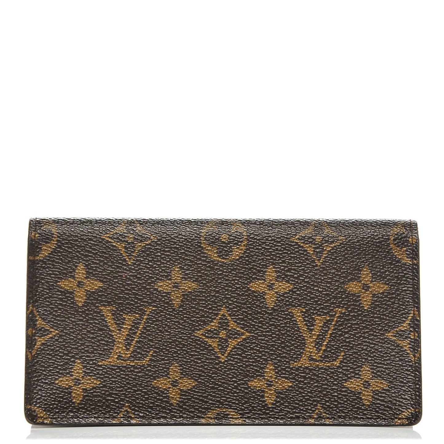 Monogram Simple Checkbook Holder Wallet Cover
