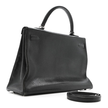 Hermes Chevre De Coromandel Kelly Retourne 35 Black 3 of 19