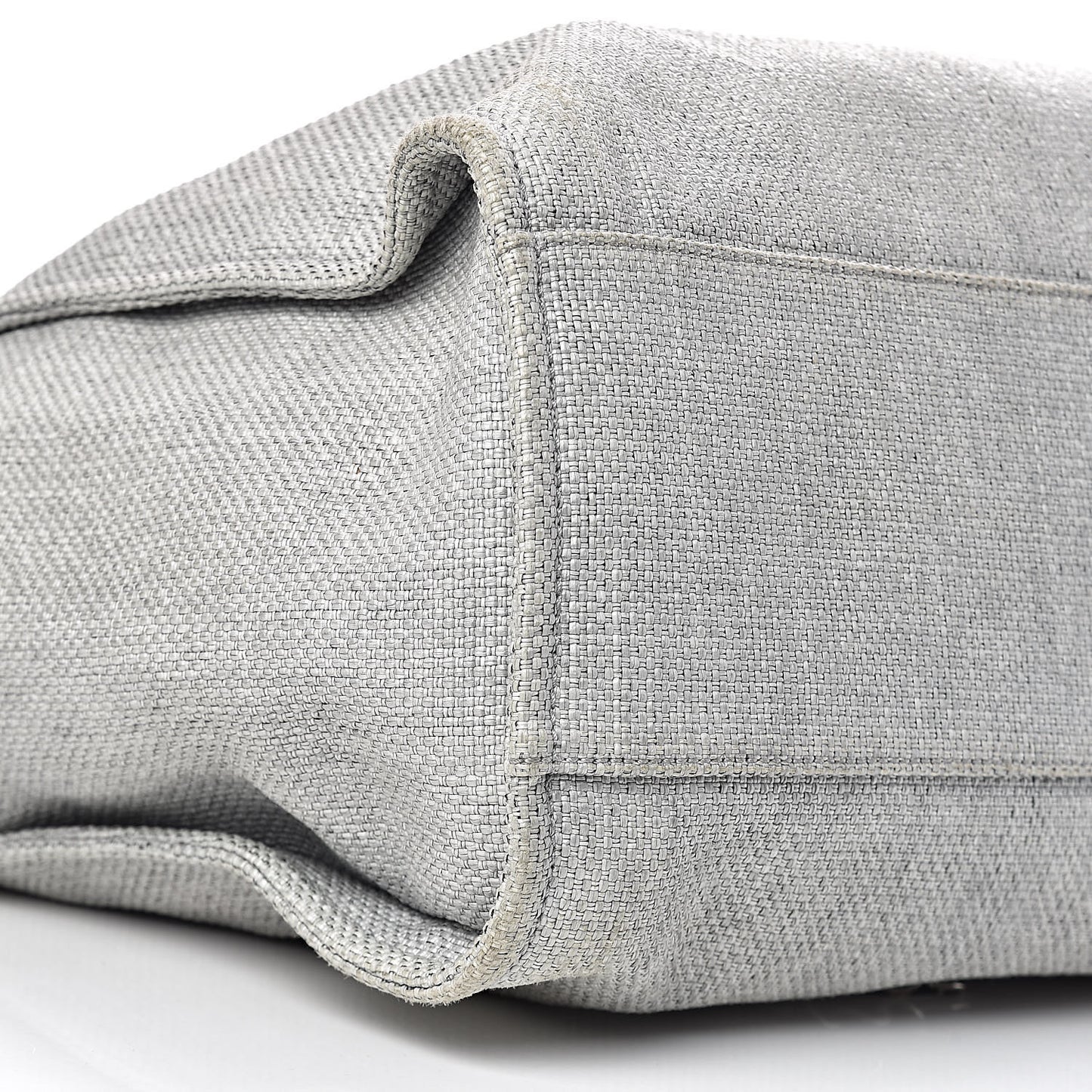 Woven Straw Raffia Extra Large Deauville Tote Grey