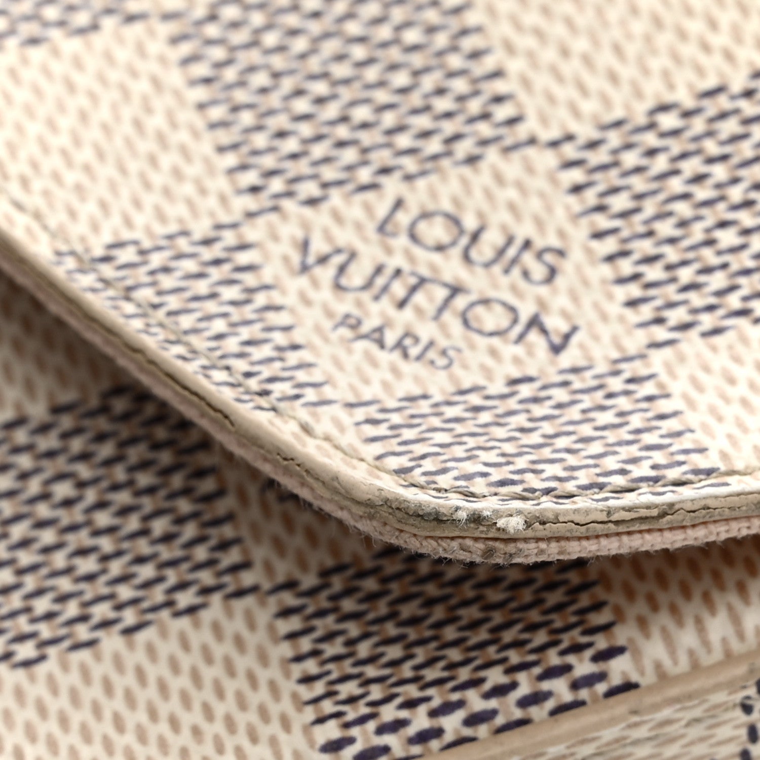 Louis Vuitton Damier Azur Pochette Felicie Chain Wallet Rose Ballerine 14 of 14