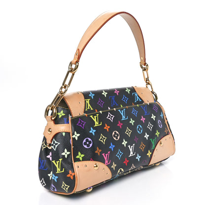 Louis Vuitton Monogram Multicolor Beverly MM Black 2 of 10