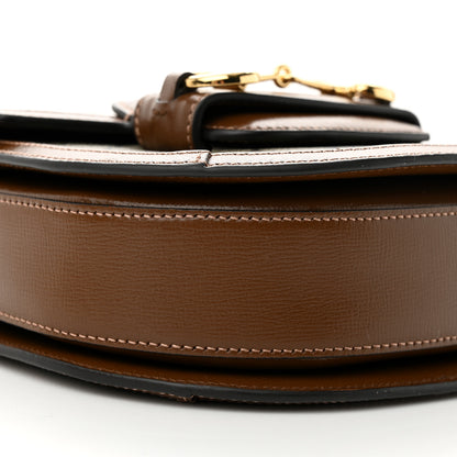 Gucci GG Supreme Monogram Mini Horsebit 1955 Rounded Shoulder Bag Beige Brown Sugar 8 of 9