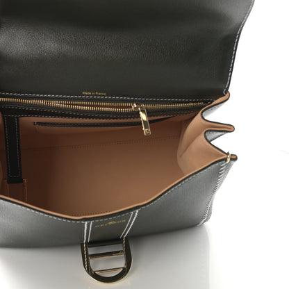 Delvaux Grained Calfskin Rodeo Surpique MM Brillant Satchel British Green 5 of 10