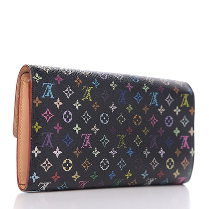 Louis Vuitton Monogram Multicolor Sarah Wallet Black Grenade 2 of 11