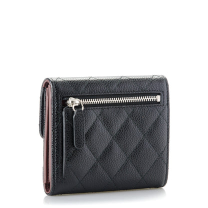 Chanel Caviar Quilted Compact Flap Wallet Black 3 of 8