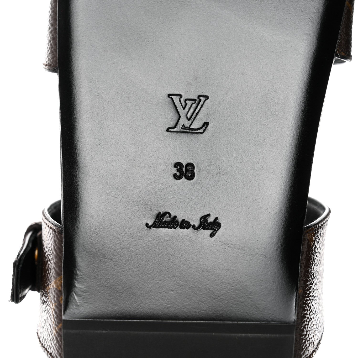 Louis Vuitton Monogram Bom Dia Mule Sandals 38 Black 8 of 9