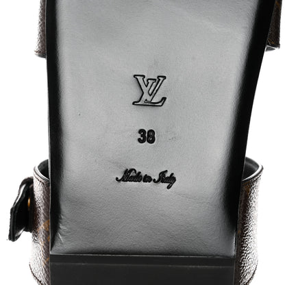 Louis Vuitton Monogram Bom Dia Mule Sandals 38 Black 8 of 9