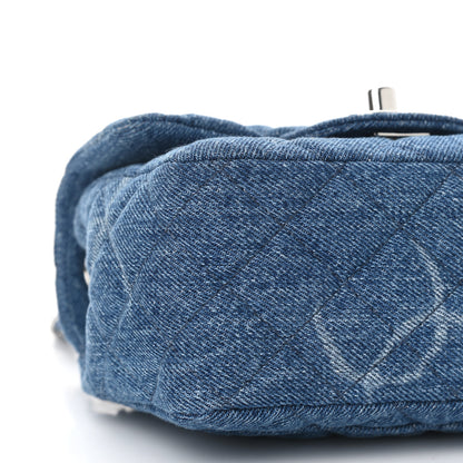 Chanel Denim CC Quilted Mini Square Flap Blue 9 of 11