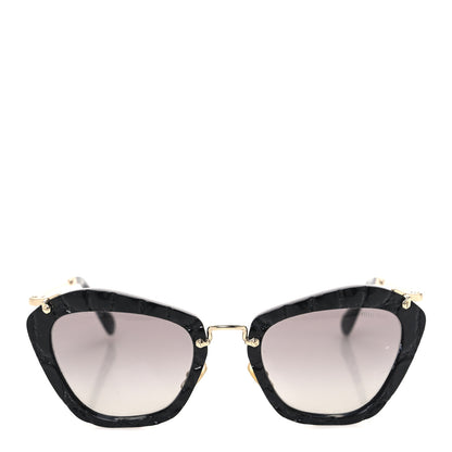 Miu Miu Acetate Cat Eye Sunglasses SMU10N Black 1 of 7