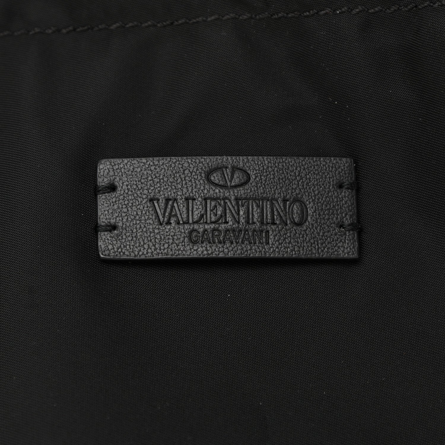 Valentino Garavani Nylon VLogo Drawstring Backpack Black 6 of 12