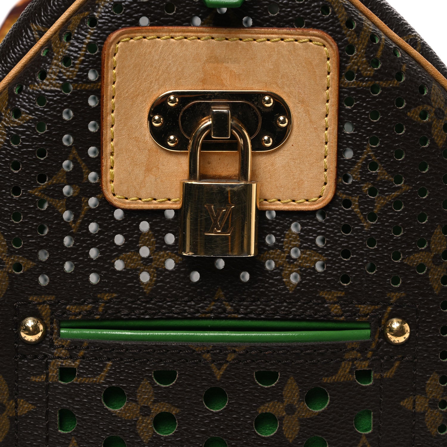 Louis Vuitton Monogram Perforated Speedy 30 Green 14 of 14
