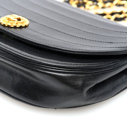Chanel Lambskin Ribbon Stitched Small Single Flap Black 10 of 10