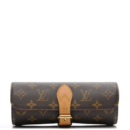 Louis Vuitton Monogram 3 Watch Travel Case 1 of 9