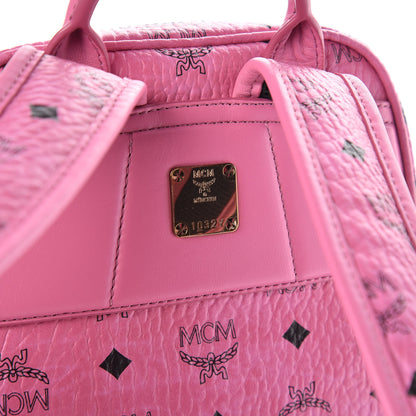 MCM Visetos Small Duke Backpack Pink 6 of 10