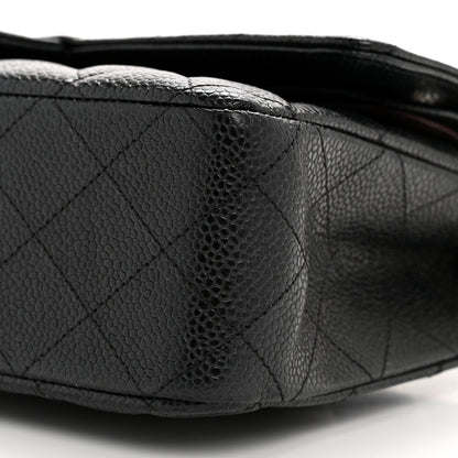 Chanel Caviar Quilted Medium Double Flap Black 10 of 13