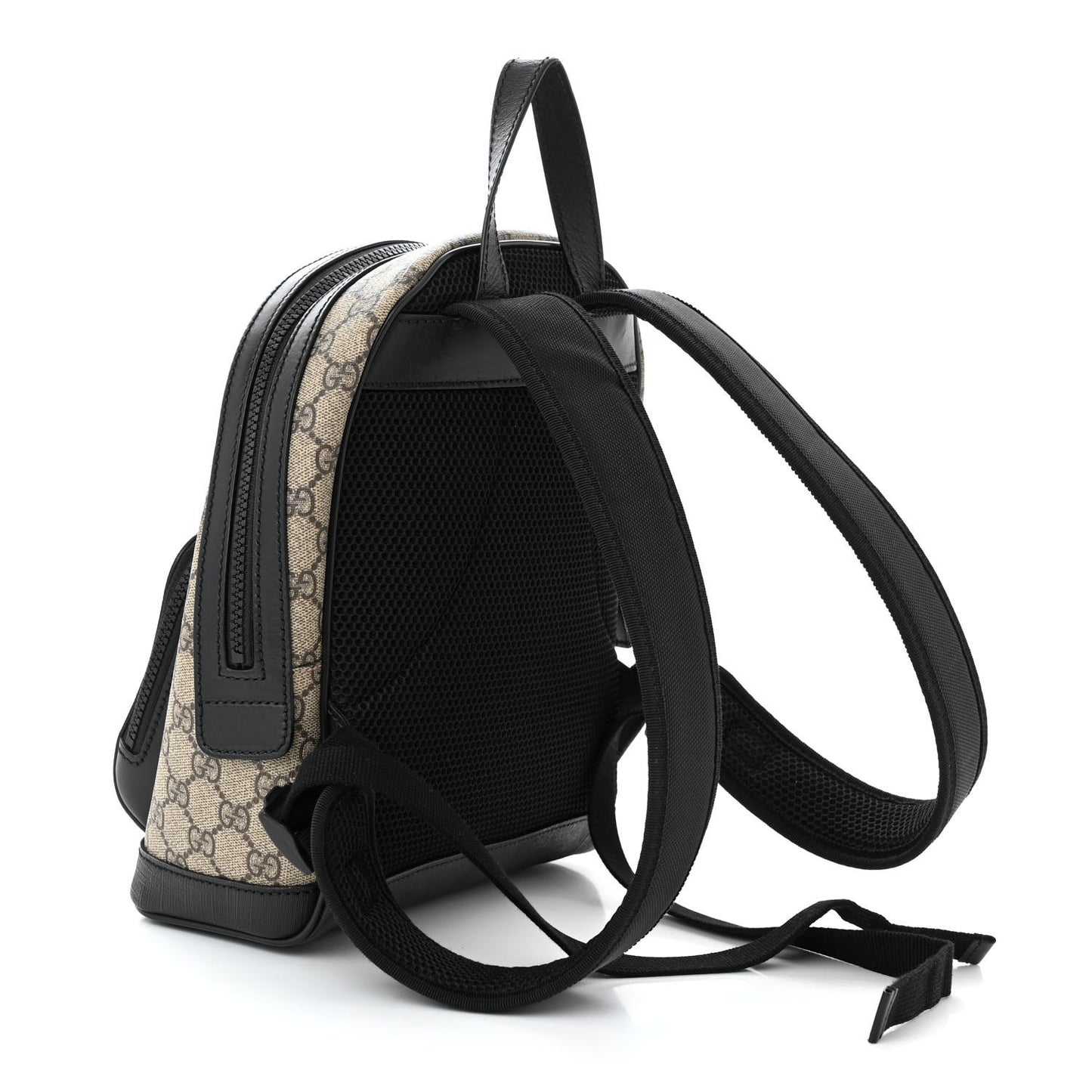 GG Supreme Monogram Small Eden Day Backpack Black