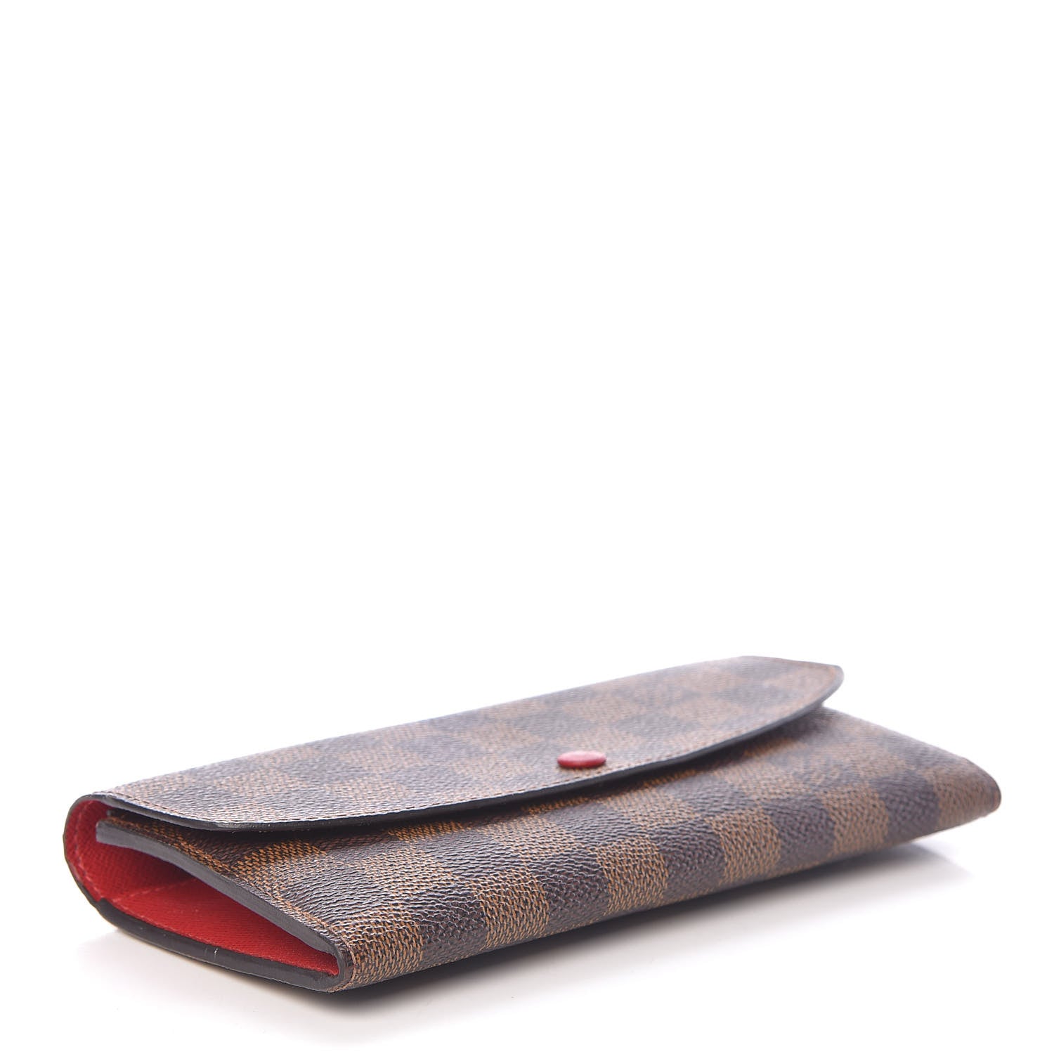 Louis Vuitton Damier Ebene Emilie Wallet Red 4 of 13