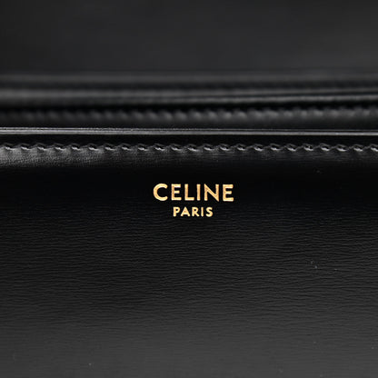 Celine Shiny Calfskin Medium Triomphe Black 6 of 11