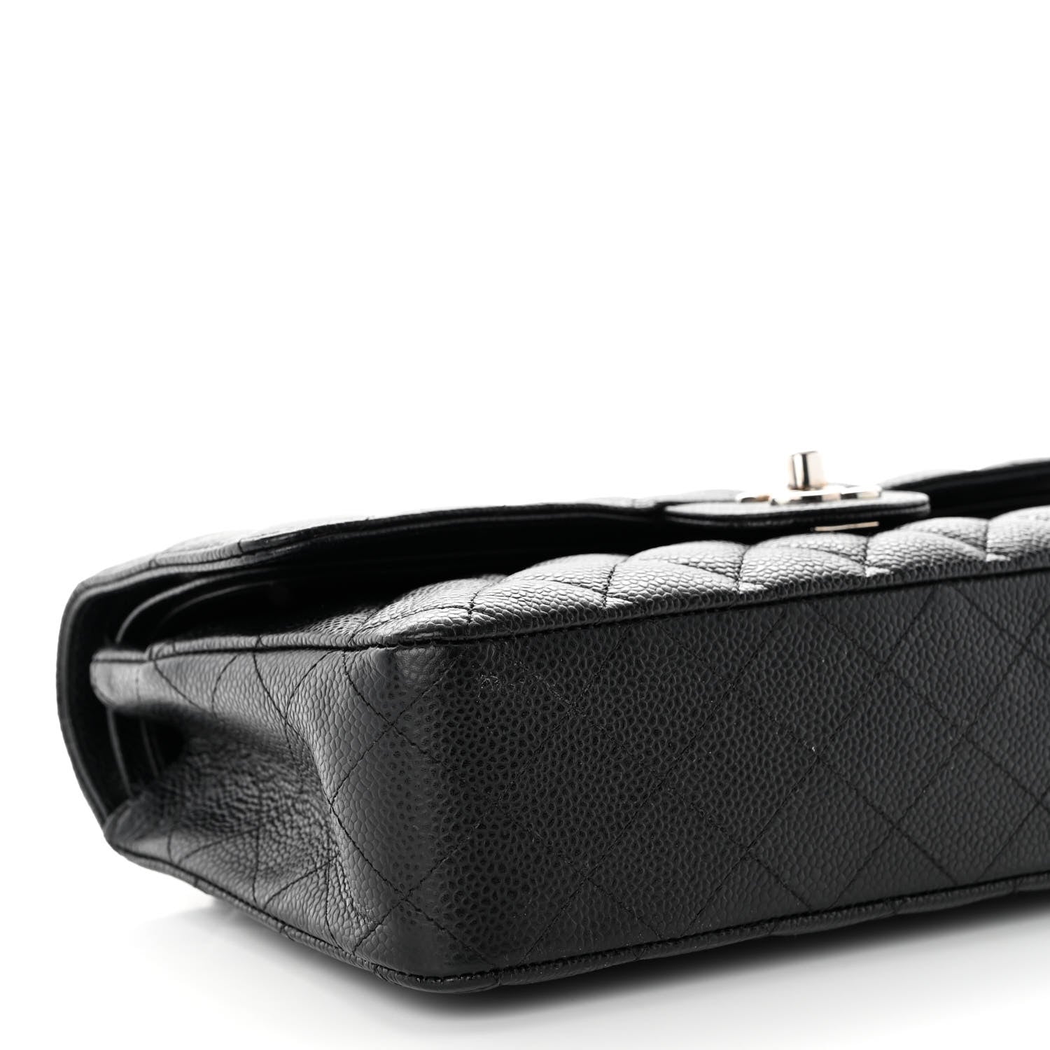 Chanel Caviar Quilted Medium Double Flap Black 9 of 11